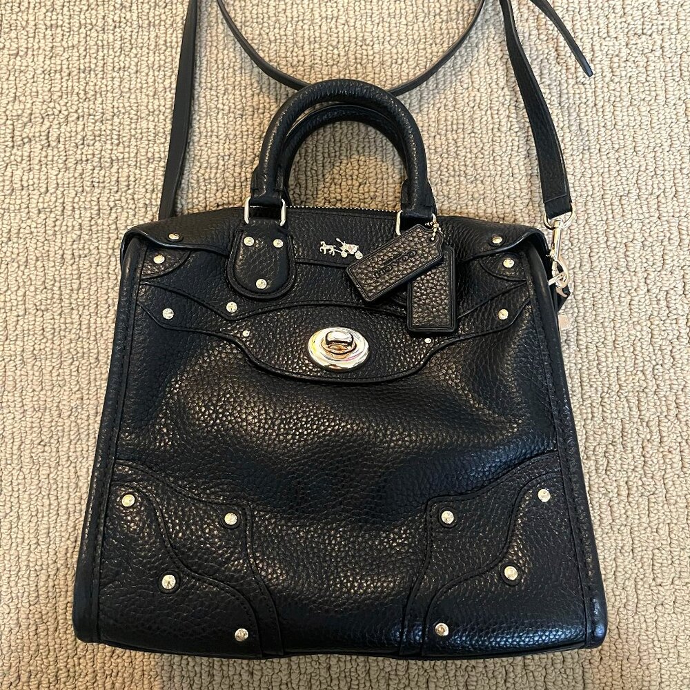 Coach purse handbag *like new* black 10"x10"